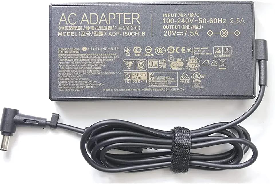 Neues 20 V 7,5 A 150 W 6,0 x 3,7 mm Netzteil für Asus: ADP-150CH B A18-150P1A Strix G531GT G531GD G731GT FX505 FX505D FX505GT FX505DT FX705DD FX705DT FX705DU 20V 7,5A Laptop Netzteil Ladegerät