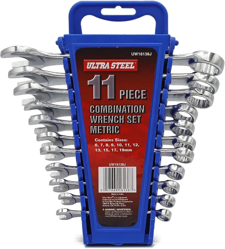 11PC Combination Wrench Set, Metric, 6MM, 7MM, 8MM, 9MM, 10MM