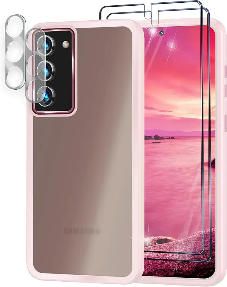 NALIA Matte Handyhülle für Samsung Galaxy S23 Plus - Semi, Rosa