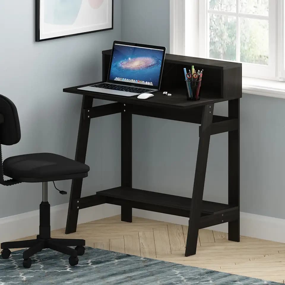 Furinno Simplistic 31-Inch Compact Computer Desk, Black Espresso