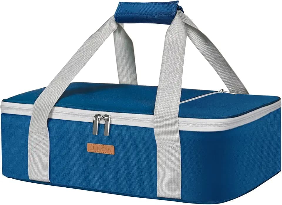 LUNCIA Insulated Single Decker Casserole Carrier, Lasagna Lugger Tote