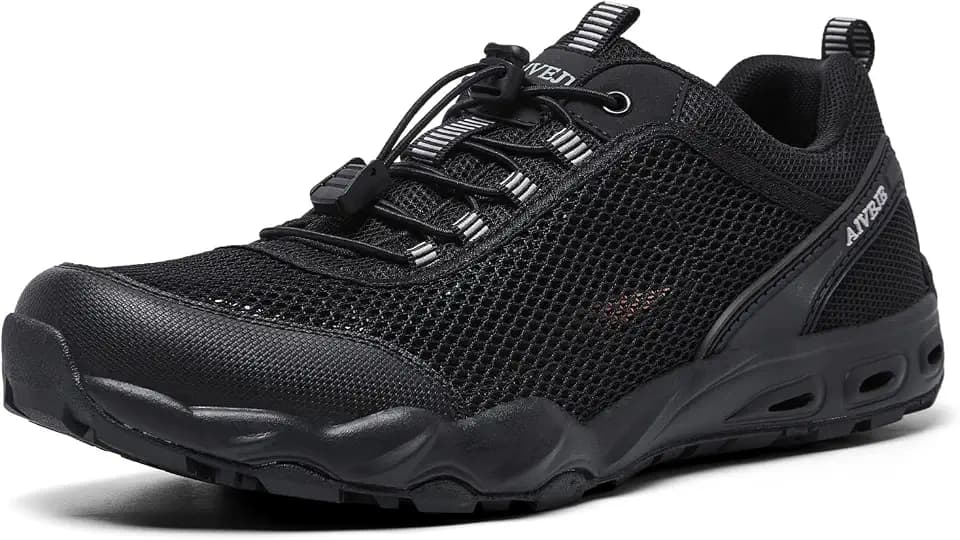 Men's Hiking Shoes Breathable Non-Slip Sneakers Mesh Walking Shoes for Outdoor Trekking