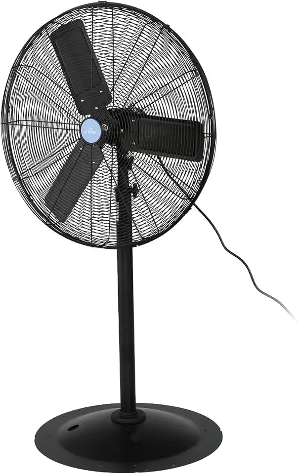 iLiving ILG8P30-72 Commercial Pedestal Floor Fan, 30-Inch, Industrial Heavy Duty Floor Standing Fan with 7261 CFM, Perfect for Home, Shop, Bedroom, Gym, Garage, Black