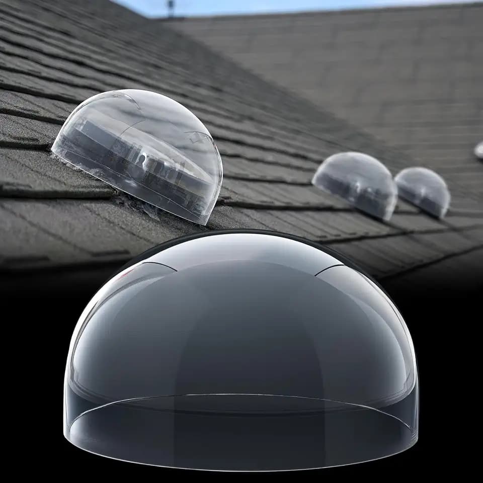 10 x 10 x 7 Inch Skylight Replacement Dome, Polycarbonate Cover Only for Existing Skylight Base, UV Resistant Roof Dome, Not Full Rooflight