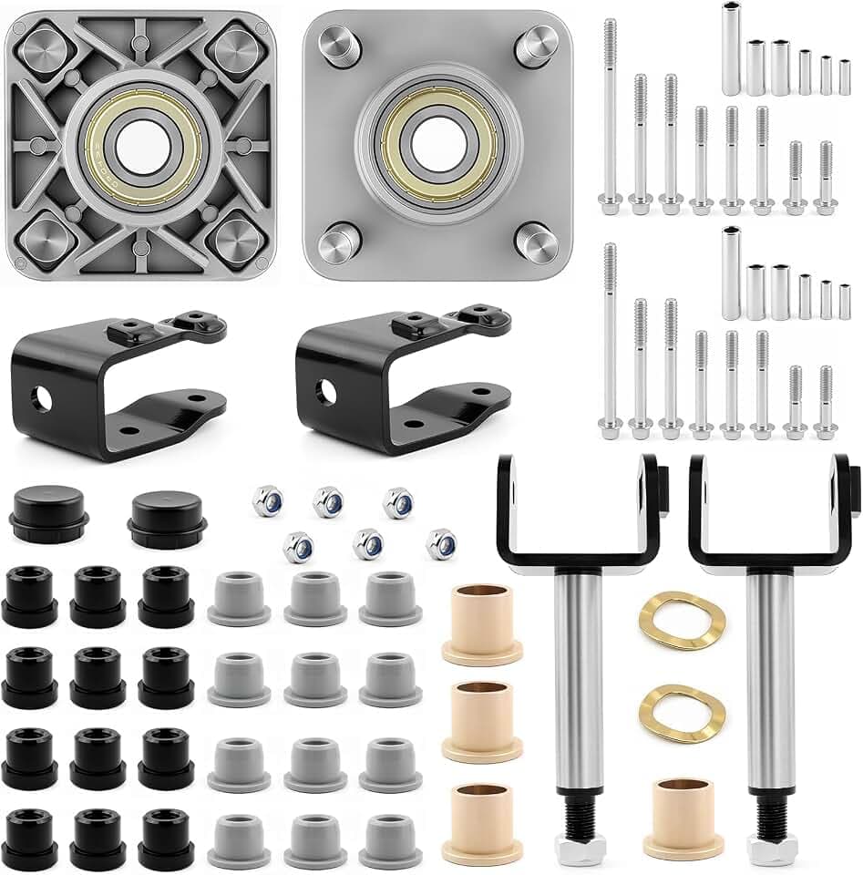 Wheel Hub King Pin Bushings Bearings Front End Repair Kit For Club Car Precedent Gas & Electric Golf Cart 2004-Up 102357701 102289701 102288101 102288401