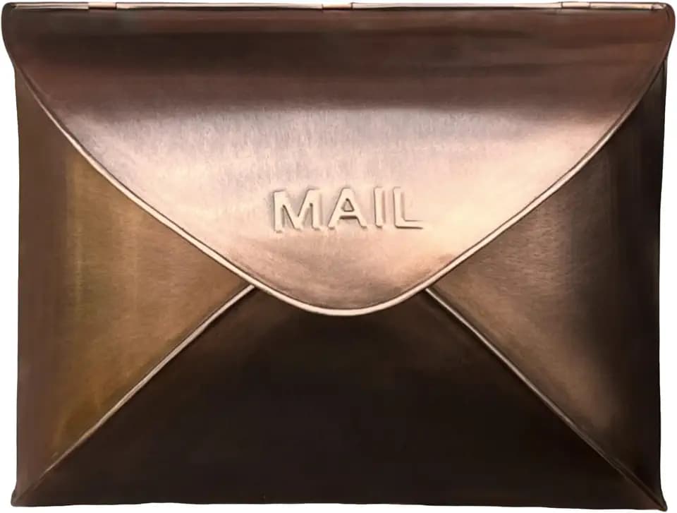 NACH Wall Mount Mailboxes, 11.5 x 9 x 4.5 inch Copper Wall Mailboxes for Outside, Waterproof Mailboxes for Outside - Envelope Mailbox