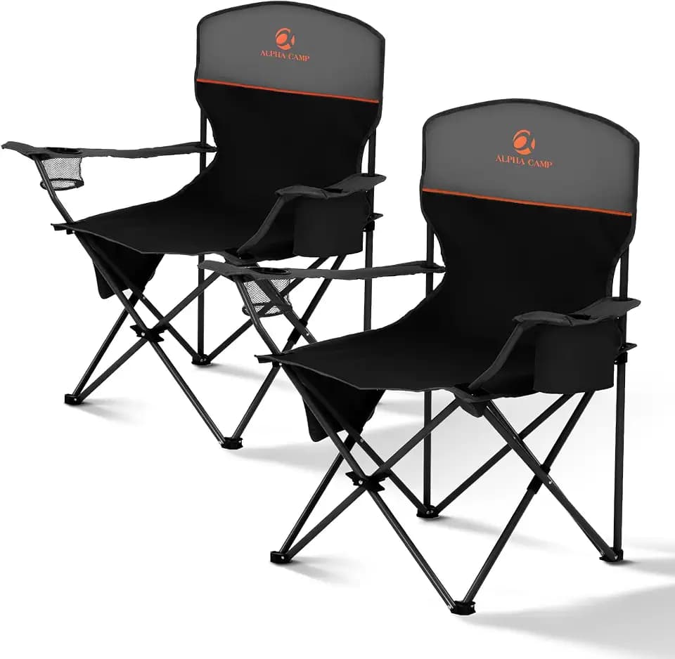 ALPHA CAMP Folding Camping Chair for Adults Lawn Chair for Camping Outdoor