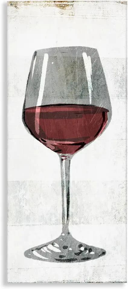 Stupell Industries 'Rustic Kitchen Red Wine Glass'| Canvas Art