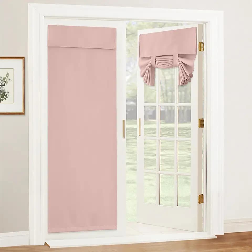 RYB HOME Blackout Curtain Privacy Window Drape for Living Room Bedroom Door