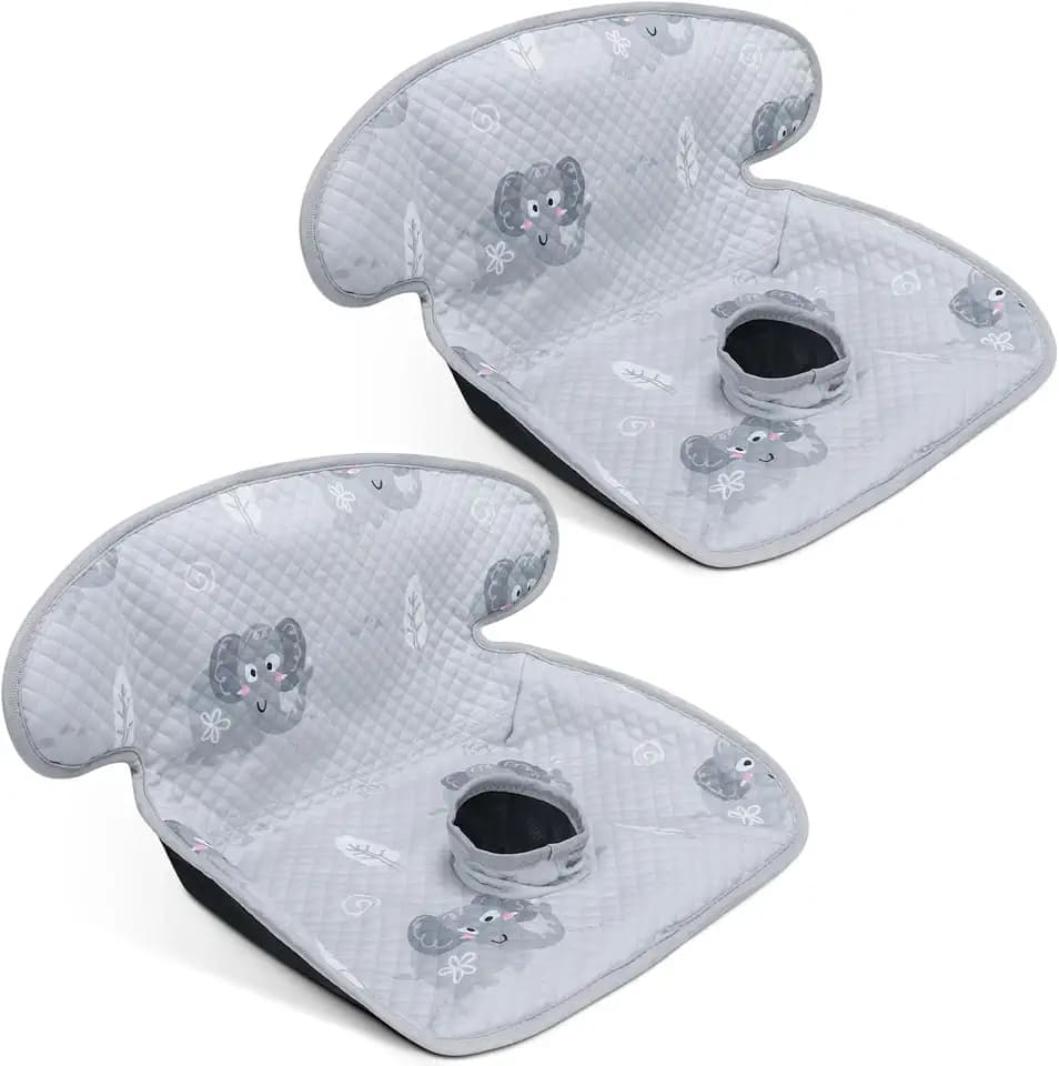 COOLBEBE 2 Pack Waterproof Car Seat Protector for Potty Training, Grey