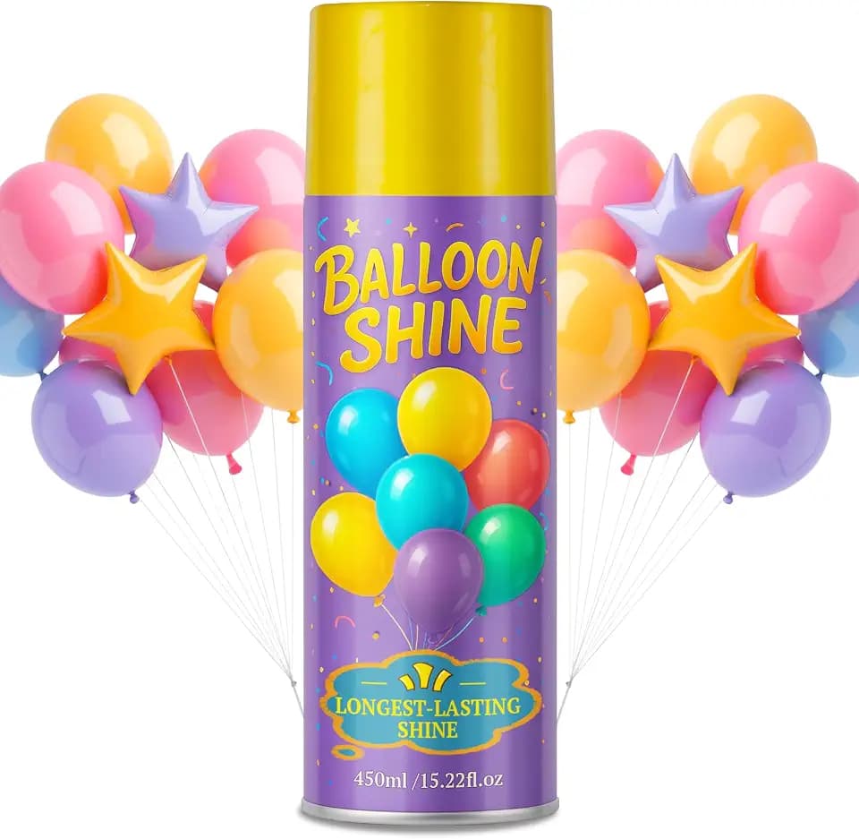 Balloon Shine Spray for Party : 15 oz Balloons Spray Silicone