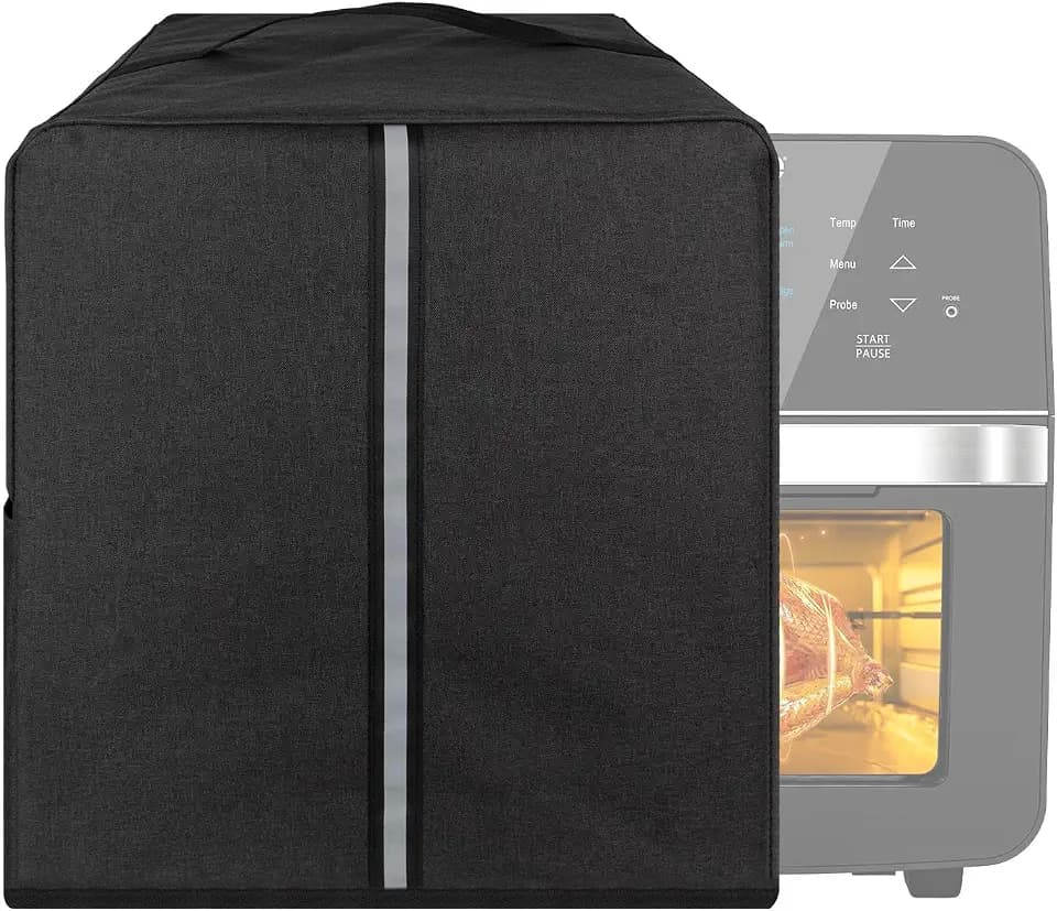 Air Fryer Dust Cover, Rotisserie Oven Dust Cover Compatible with Nuwave Brio 15.5Qt Air Fryer Rotisserie Oven/Instant Vortex Plus 6QT - Dark Grey