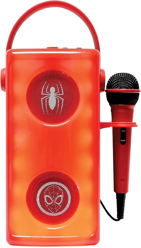 Lexibook, Spider-Man, Bluetooth-Lautsprecher mit Mikro, rot, BTP185SPZ