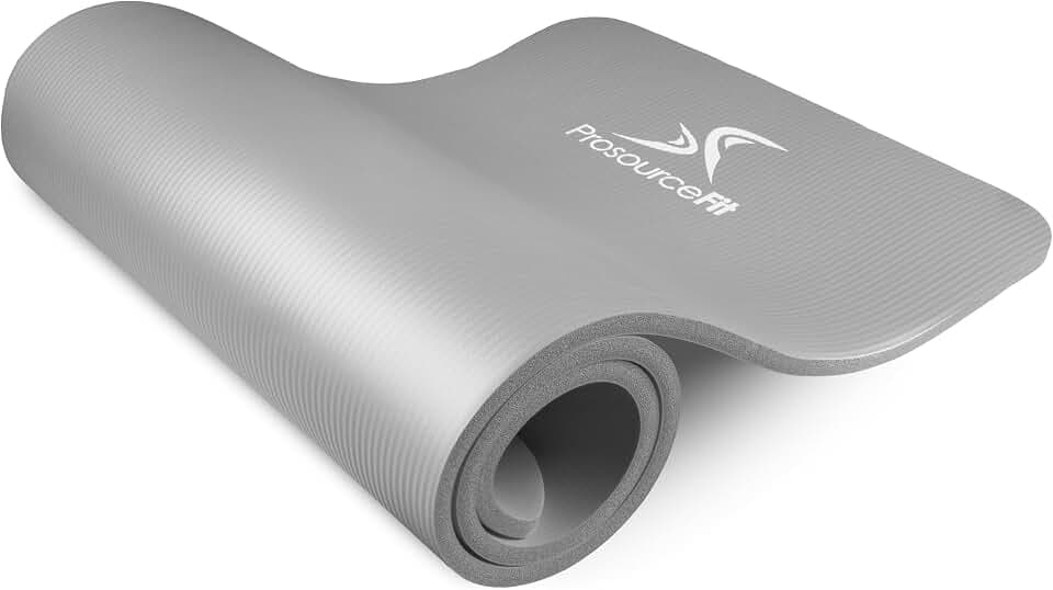 ProsourceFit Extra Thick Yoga and Pilates Mat, 71-inch Long High Density Exercise Mat with Comfort Foam and Carrying Strap