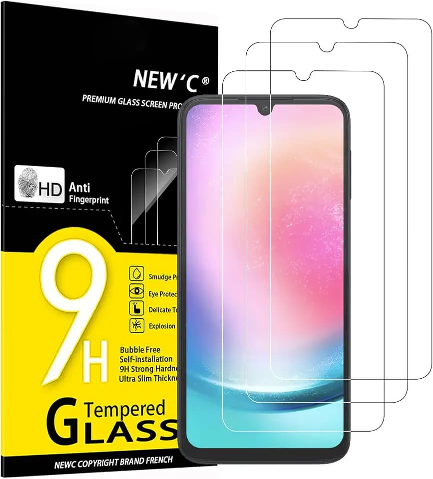 NEW'C Schutzfolie für Samsung Galaxy A24 4G für Panzerglas