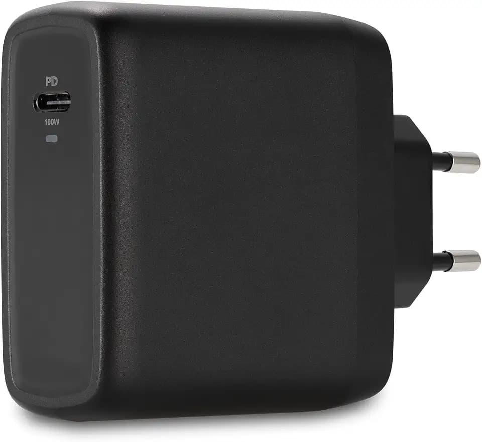 Kensington USB-C GaN Ladegerät 100 W, Kompaktes und mobiles Netzteil für schnelles Laden, 2 m langes Kabel, Kompatibel mit MacBooks, iPads und Surface-Geräten (K33821EU)