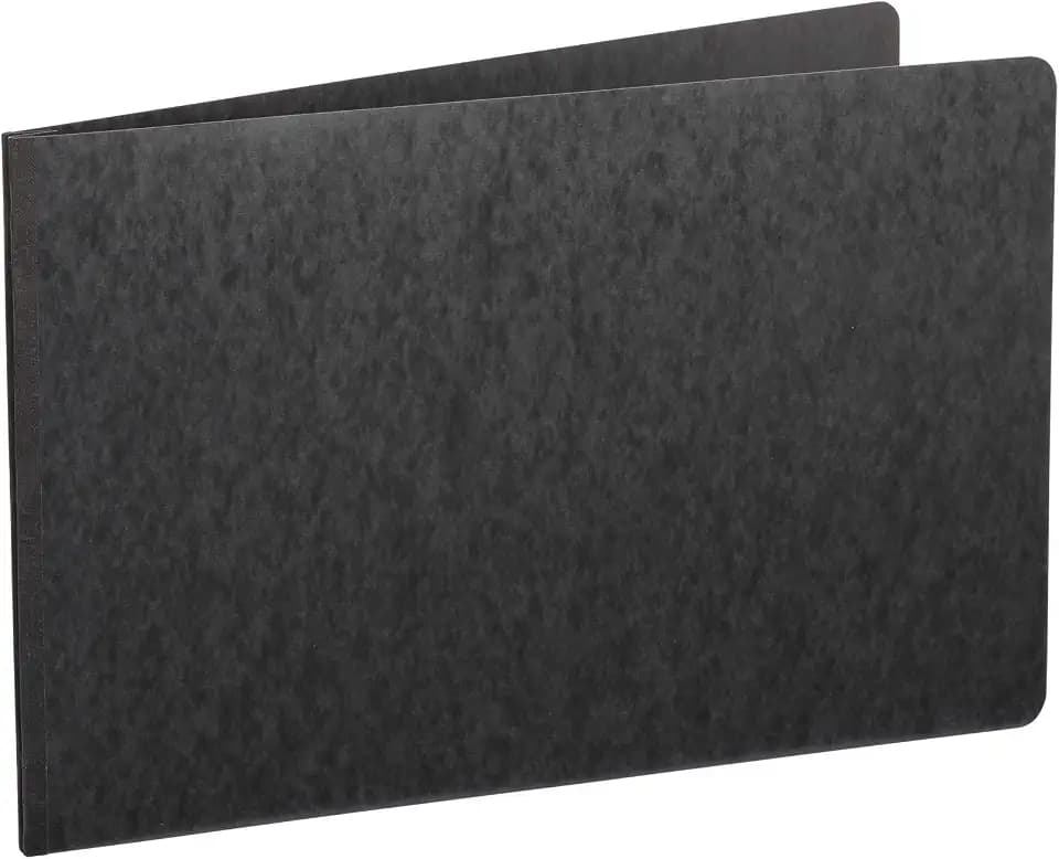 Oxford Pressboard 11" x 17" Report Cover, 3" Capacity, Tape-Reinforced Side Hinge, Tabloid Size, Black (13206)