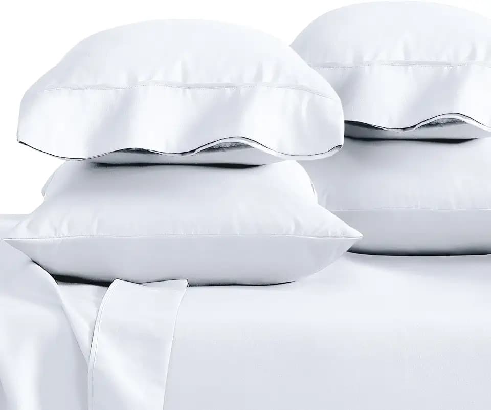 Bare Home Pillowcases Open End (Standard 4 Pack, White)