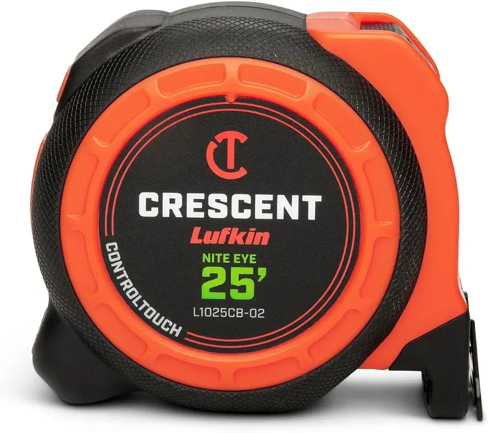 Crescent Lufkin 1-3/16" x 25' CONTROLTOUCH NITE Eye™ Tape | L1025CB-02