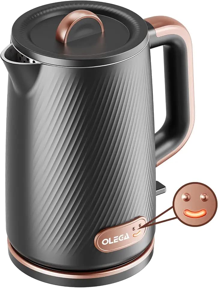 OLEGA Electric Tea Kettle: 1200W Fast Boil Electric Water Kettles 1.5L