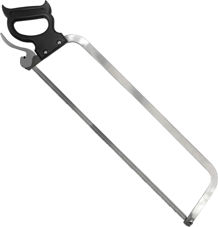 Weston Butcher Meat and Bone Saw with 25 Inch Stainless Steel Serrated Blade with Quick Release Handle (47-2501)