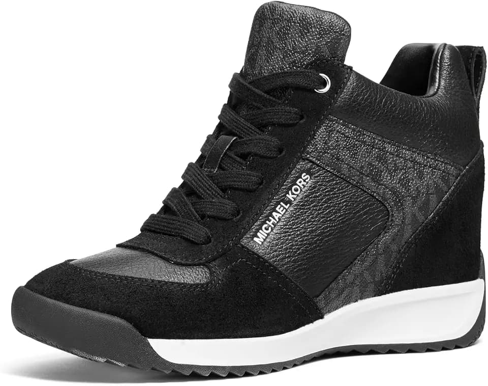 Michael Kors Womens Nikko Wedge Trainer