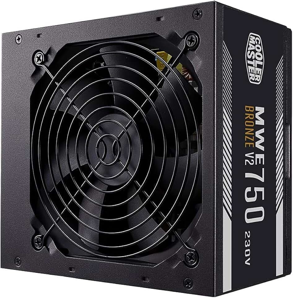 Cooler Master MWE 750 Bronze 230V V2, PC-Netzteil (EU-Stecker), 80 PLUS Bronze, temperaturempfindlichen HDB-Lüfter, DC-DC + LLC-Schaltung mit + 12V-Schiene, nicht modular