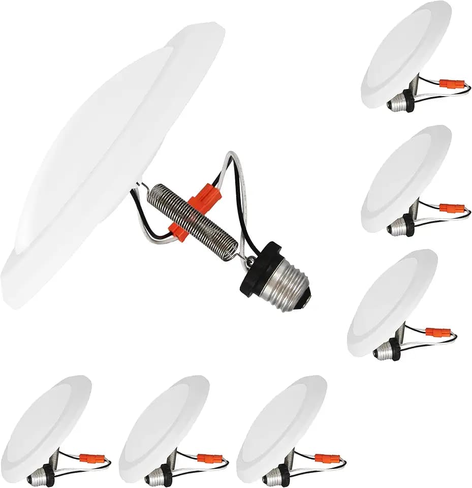 Jolux 7.5" LED Disk Light,Retrofit Flush Mount Ceiling Light, Dimmable