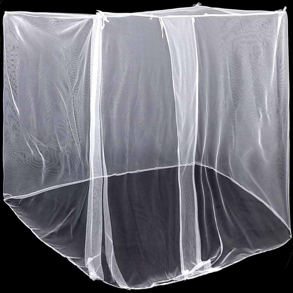 Mindsoft White Mosquito Net for Bed, L87 X W79 X H79 Inch