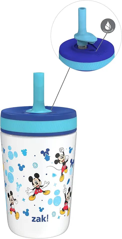 Zak Designs Disney Mickey Mouse Kelso 12oz Leak-Proof Toddler Straw Cup