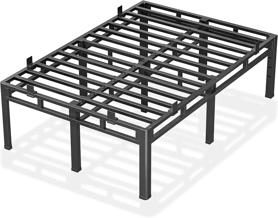 ROIL 24 Inch Full Bed Frame Double Layer 2 in 1 Platform with Round Corner