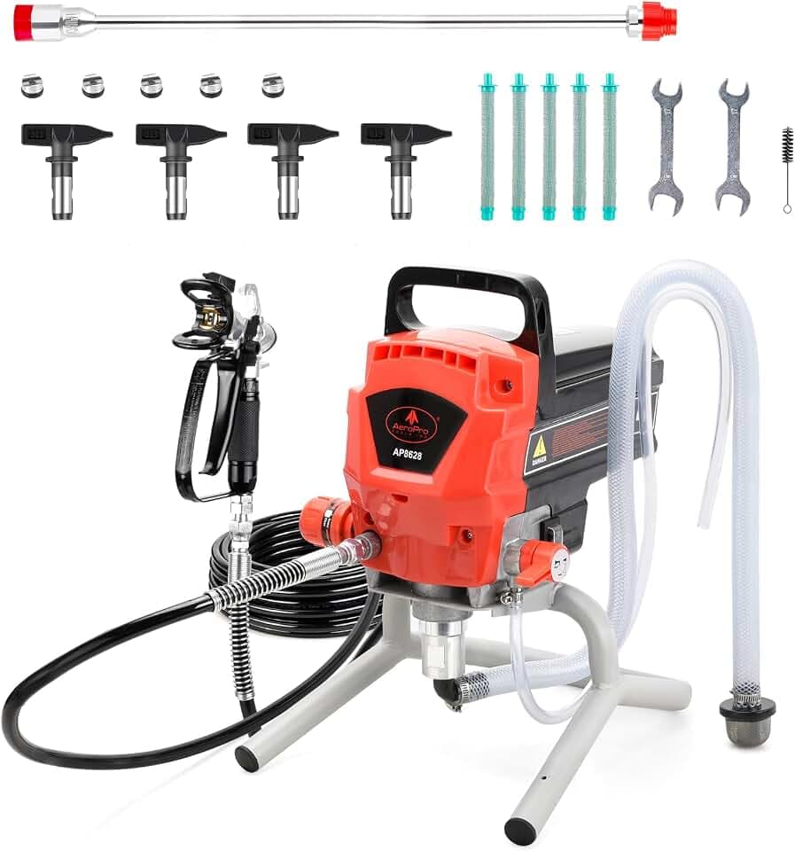 AEROPRO Tools Airless Paint Sprayer,950W 0.52GPM 3300PSI High Efficiency