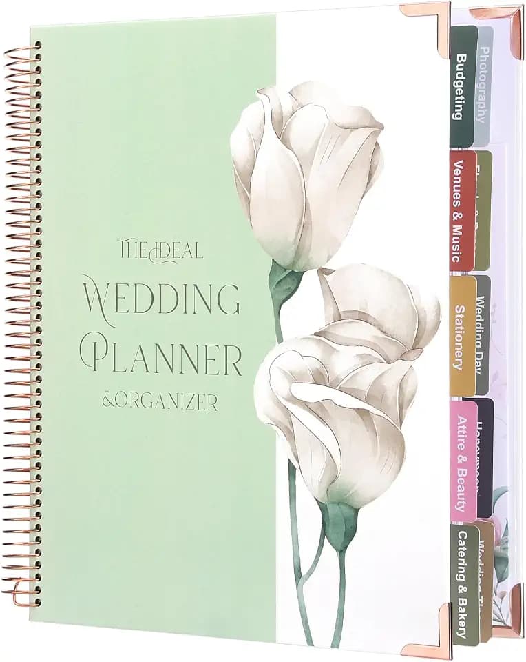 Thboxes Wedding Planner Book & Organizer, 88 Sheets, 9 x 11.4 In