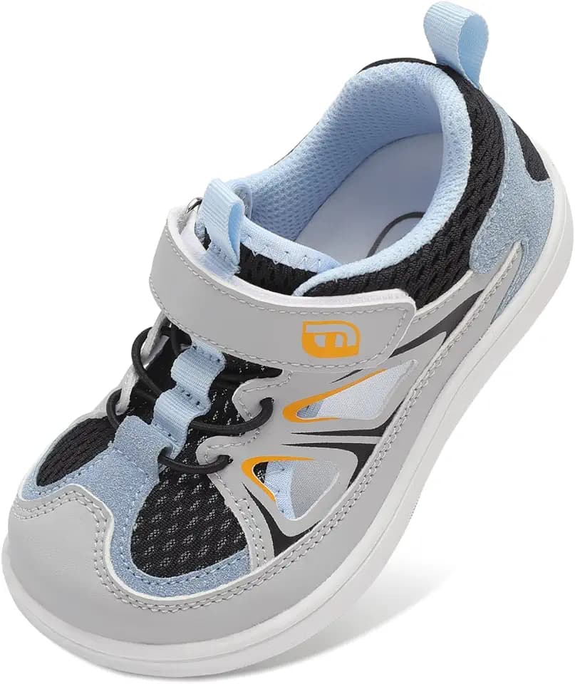 JOINFREE Toddler Sandals Kids Wide Girls Boys Aqua Athletic Sneakers Barefoot Beach Sandals Quicky-Dry Non-slip Outdoor Water Sports Hiking Sandals Summer Water Shoes for Pool River Swim