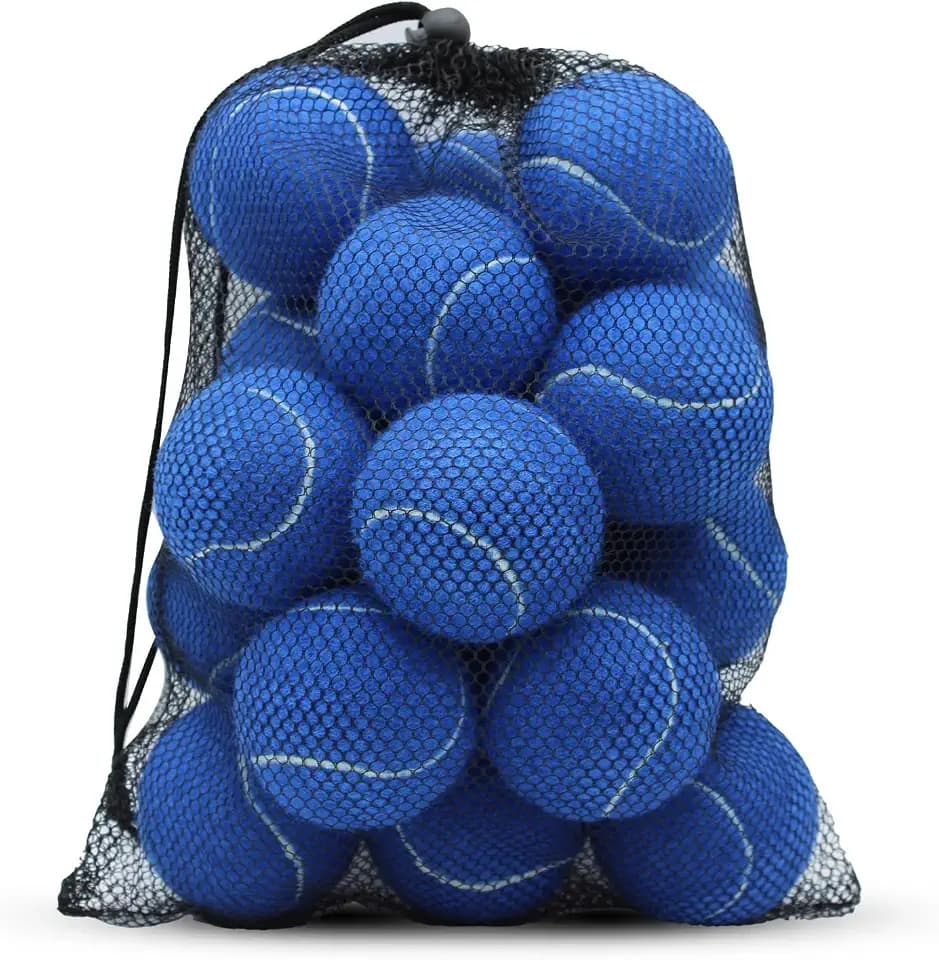SHYUJAJIE Tennis Ball,20 Pack Practice Balls Bulk,Dog Balls with Mesh Bag