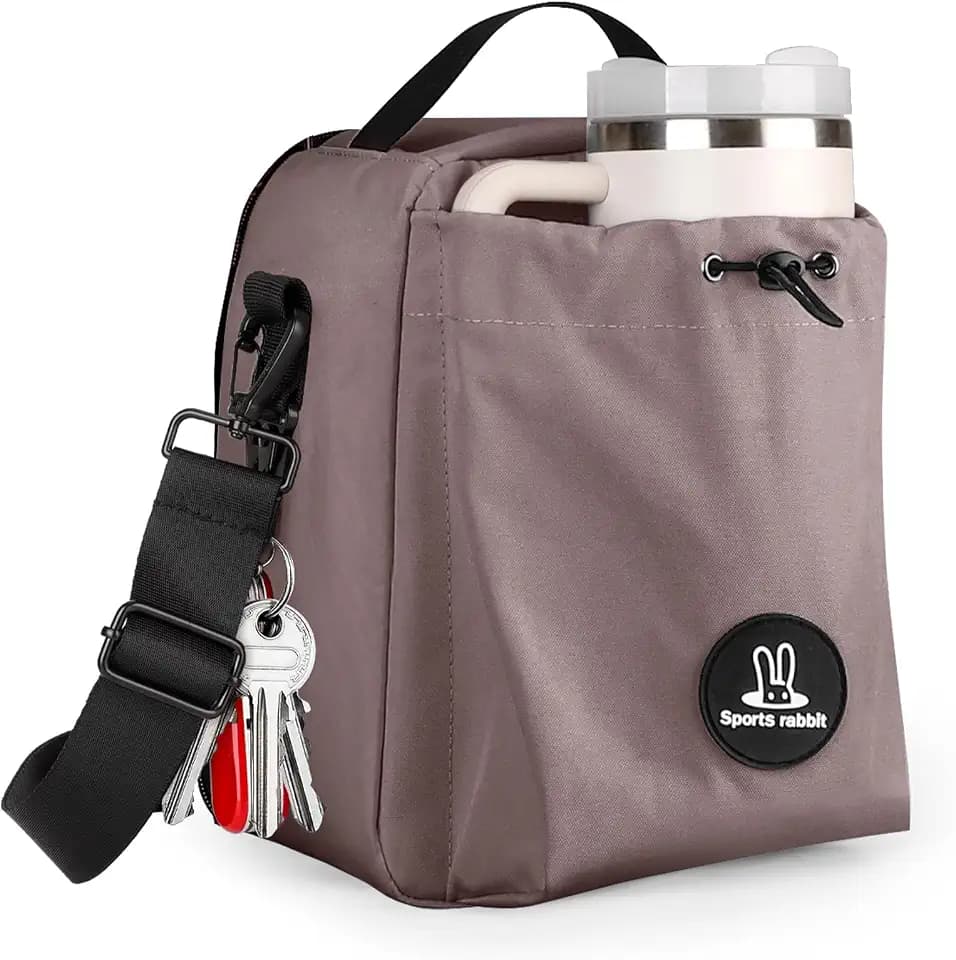 Sports rabbit Insulated Lunch Bag with Water Bottle Holder, Men & Women