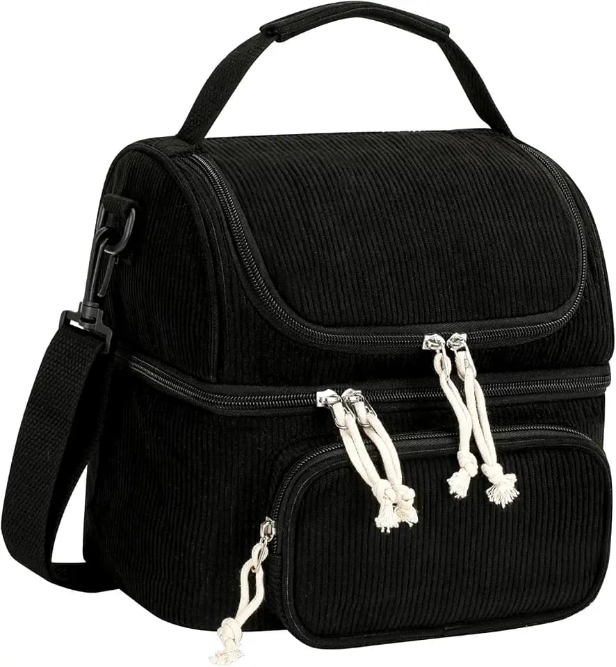 HowFly Lunch Box for Women Insulated Double Decker Lunch Bag for Girls
