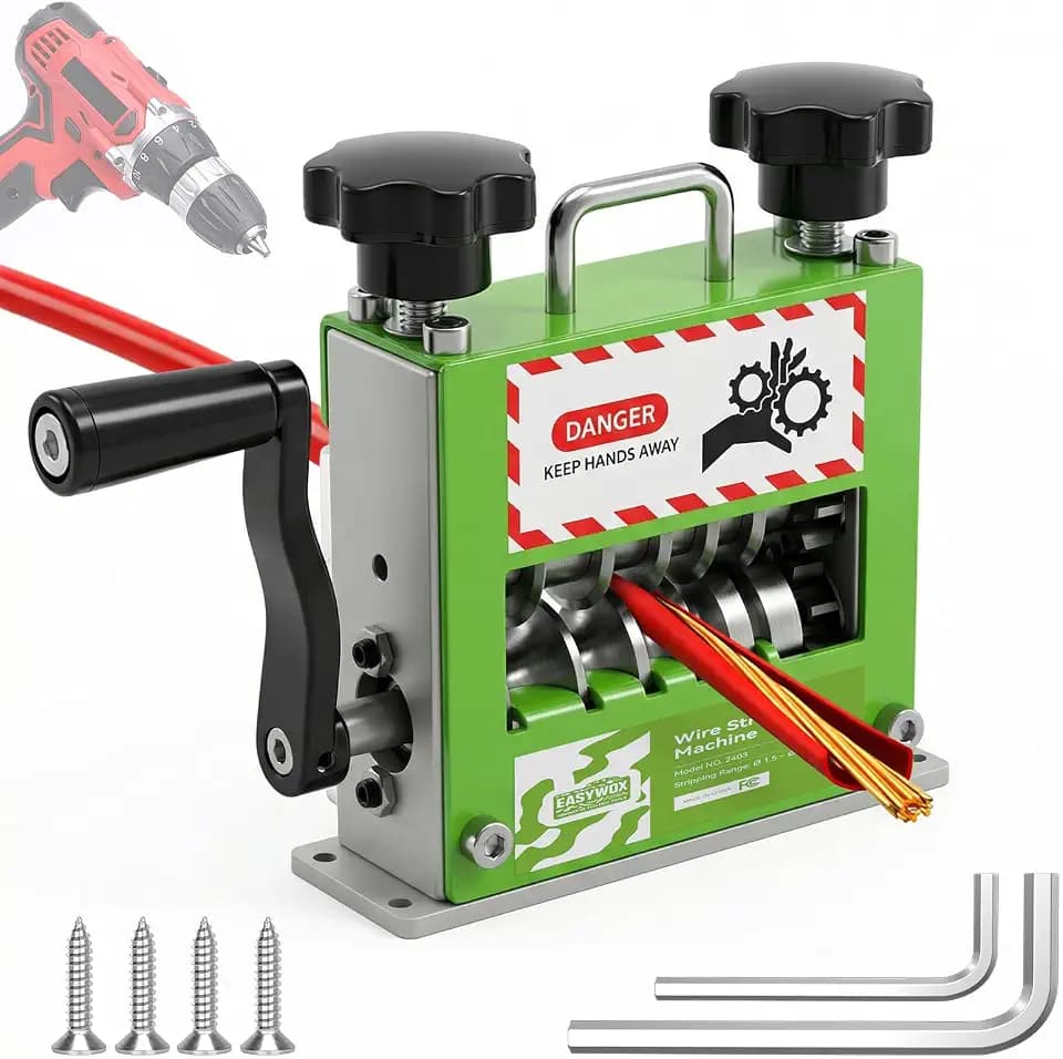 Manual Wire Stripping Machine with 6 Channels 5 Blades