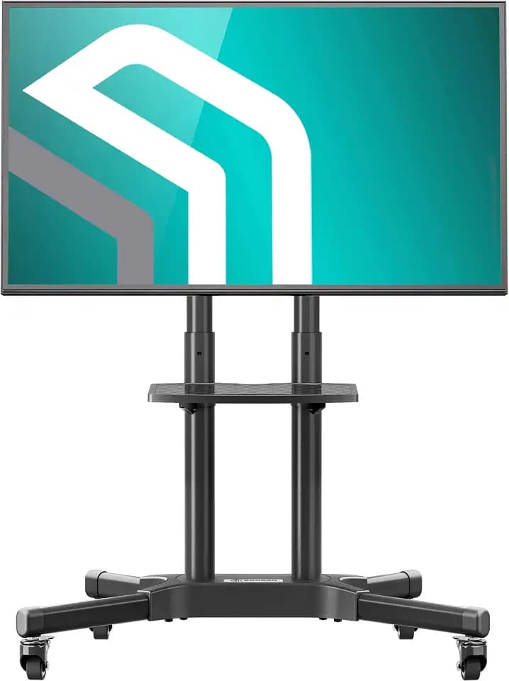ONKRON TV Ständer rollbar 32-65", bis 45 kg, max VESA 600x400, TS1351-B