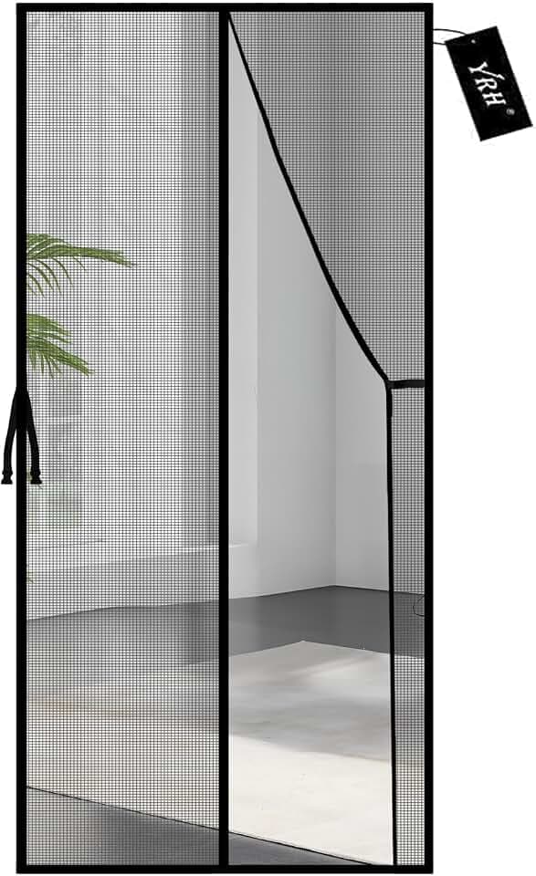 YRH Fiberglass Magnetic Screen Door (Screen Itself Size:32x82 Inch)