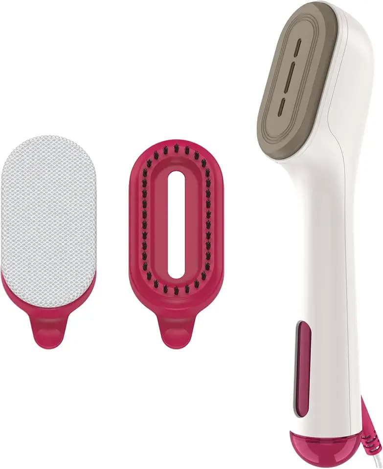 Conair Clothes Steamer, 2-in-1 Travel Steamer/Iron, Anti-Drip, Butter/Berry