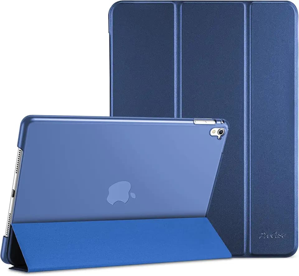 ProCase Hülle für iPad Pro 9,7 Zoll 2016, Schutzhülle Leicht Dünn Hart Smart Case Cover Kompatibel mit 9,7" iPad Pro 9.7 (A1673 A1674 A1675) –Dunkelblau