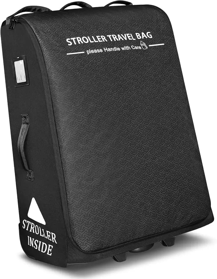 RAYMACE Padded Stroller Travel Bag for Airplane with Wheels
