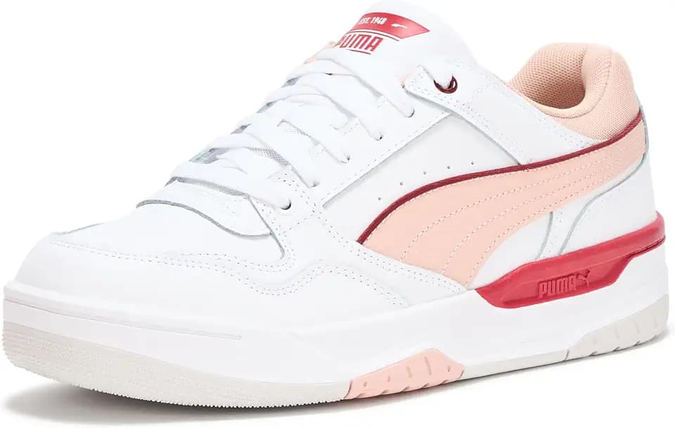 PUMA Womens Rebound Retro Lace Up Sneakers Shoes Casual - White