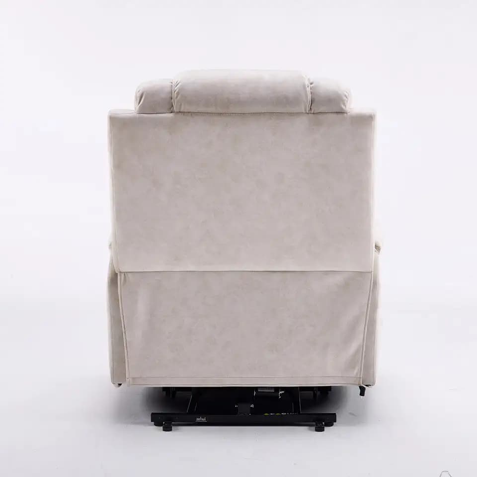 Oversized Power Lift Recliner Chair with Massage & Lumbar Heat, Gray