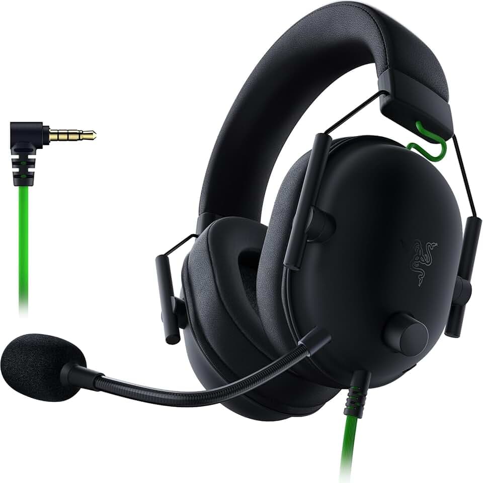 Razer BlackShark V2 X - Premium Esports Gaming Headset (Kabelgebundene Kopfhörer mit 50mm-Treiber, Rauschunterdrückung für PC, Mac, PS4, Xbox One & Switch) Schwarz
