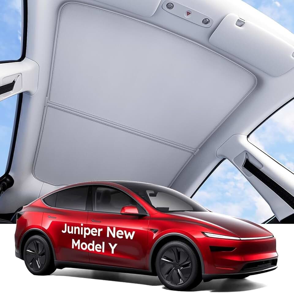 Wigoo Tesla Model Y Juniper Sonnenschutz Glasdach, Innengrau