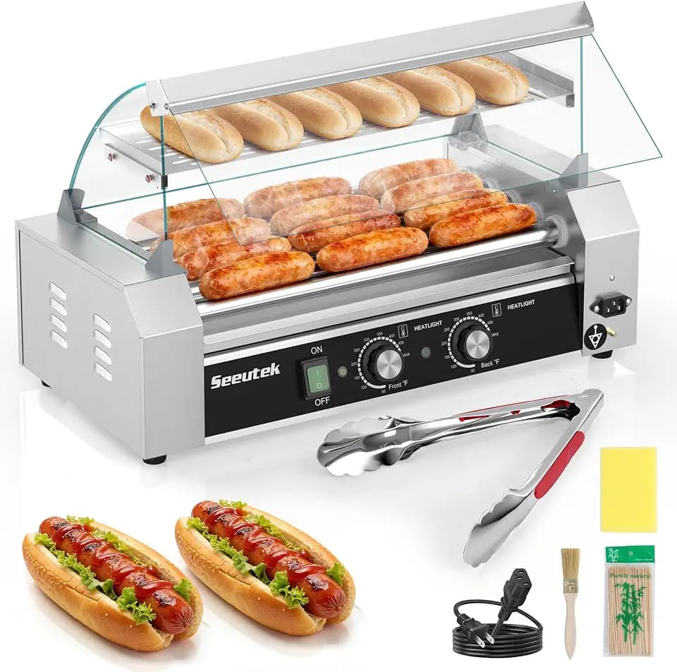 Seeutek Hot Dog Roller 5 Rollers 16 Hot Dogs Capacity 1100W