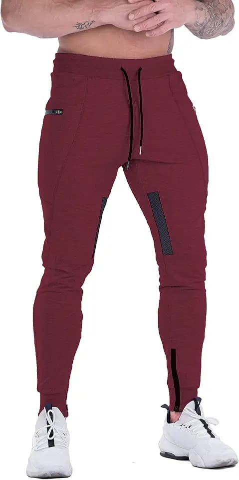 FIRSTGYM Mens Joggers Sweatpants Slim Fit Workout Training Gym Jogger Pants