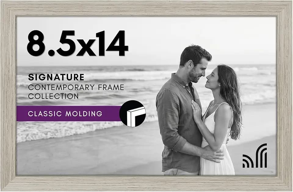 Americanflat 8.5x14 Picture Frame - Engineered Wood - Driftwood